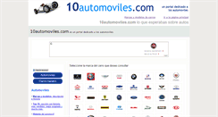 Desktop Screenshot of 10automoviles.com