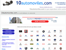 Tablet Screenshot of 10automoviles.com